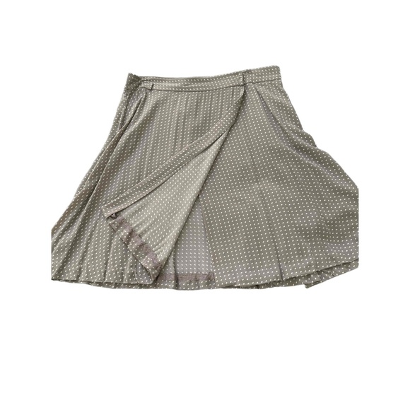 Jones New York Brown Polka Dot Pattern Midi Length Wrap Skirt Womens Size 14 - Picture 4 of 7